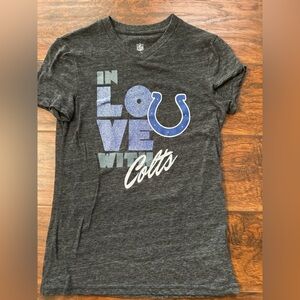 NFL Indianapolis Colts Graphic V-Neck Tee - Gray Youth Large 14